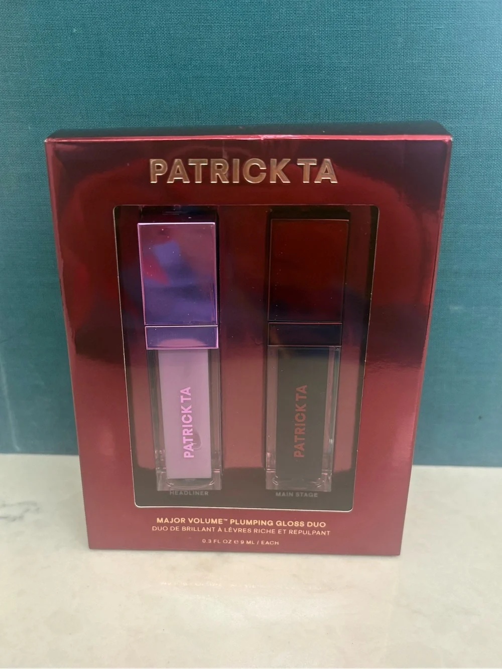 Patrick Ta Major Volume Plumping Gloss Duo — Pink & Deep Berry - MSRP $39